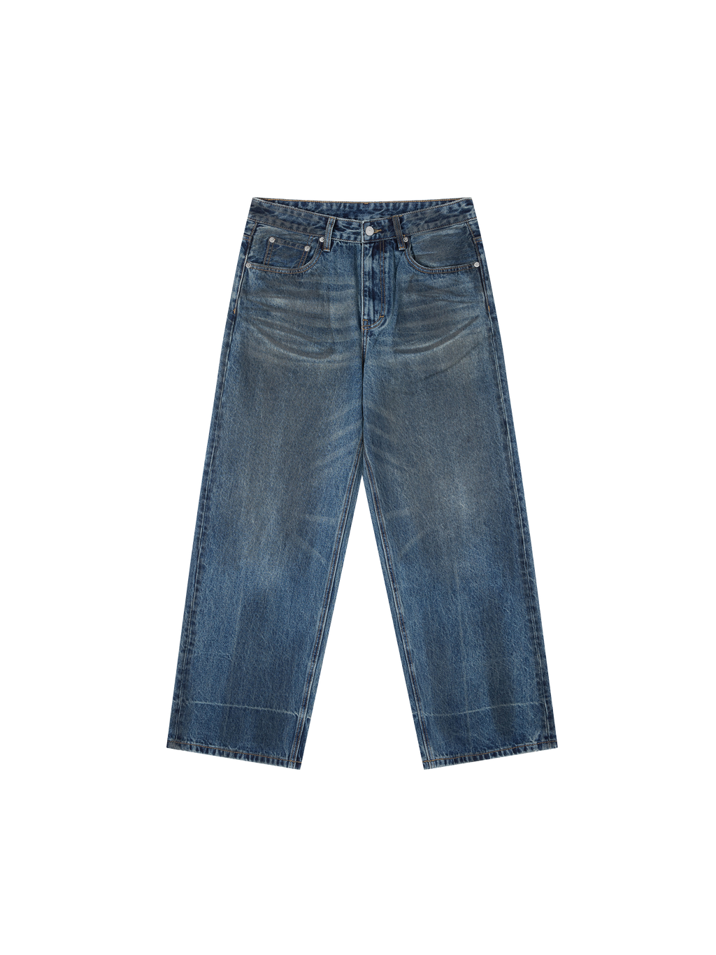 Vintage Washed Denim Jeans