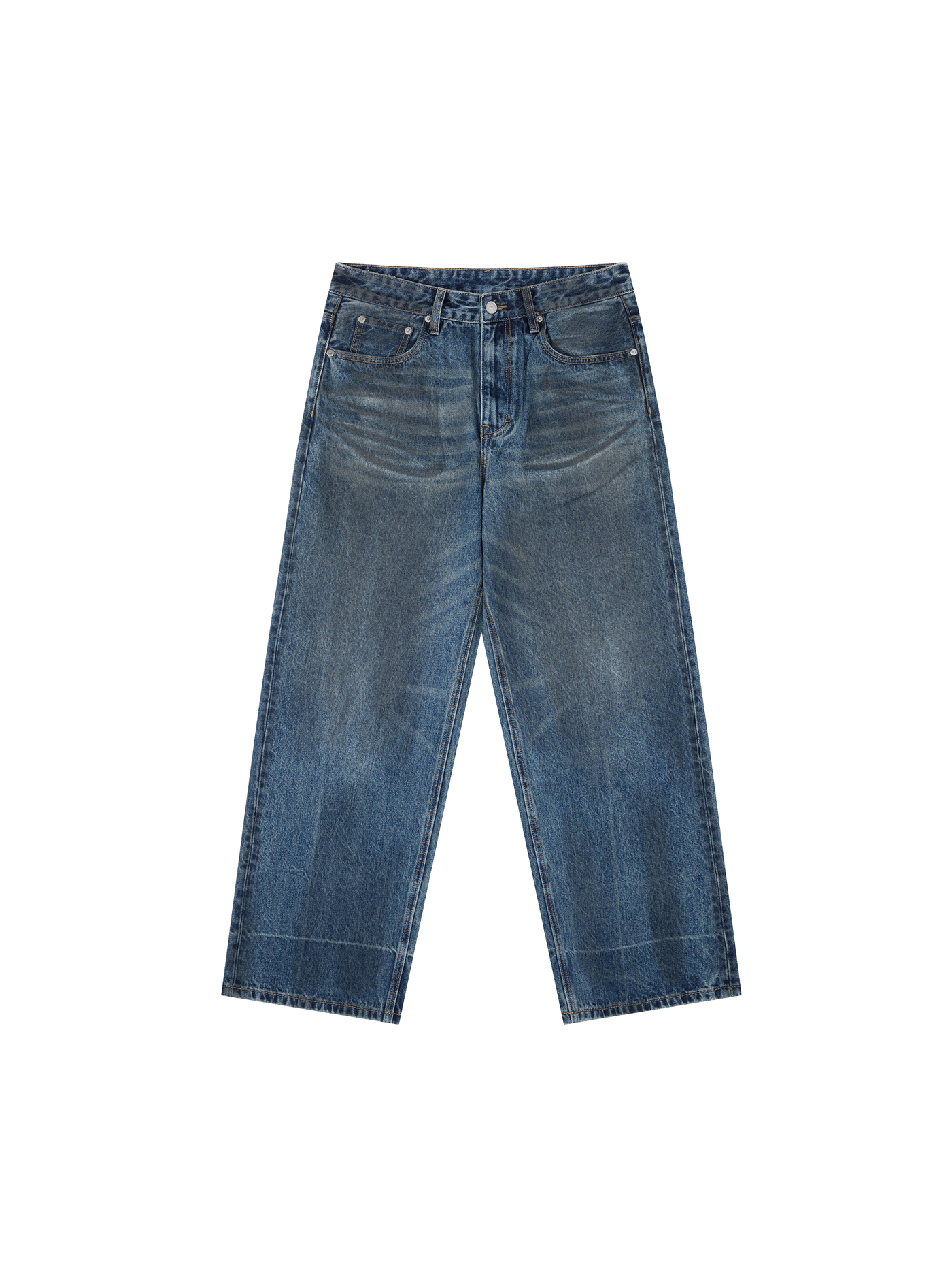 Vintage Washed Denim Jeans