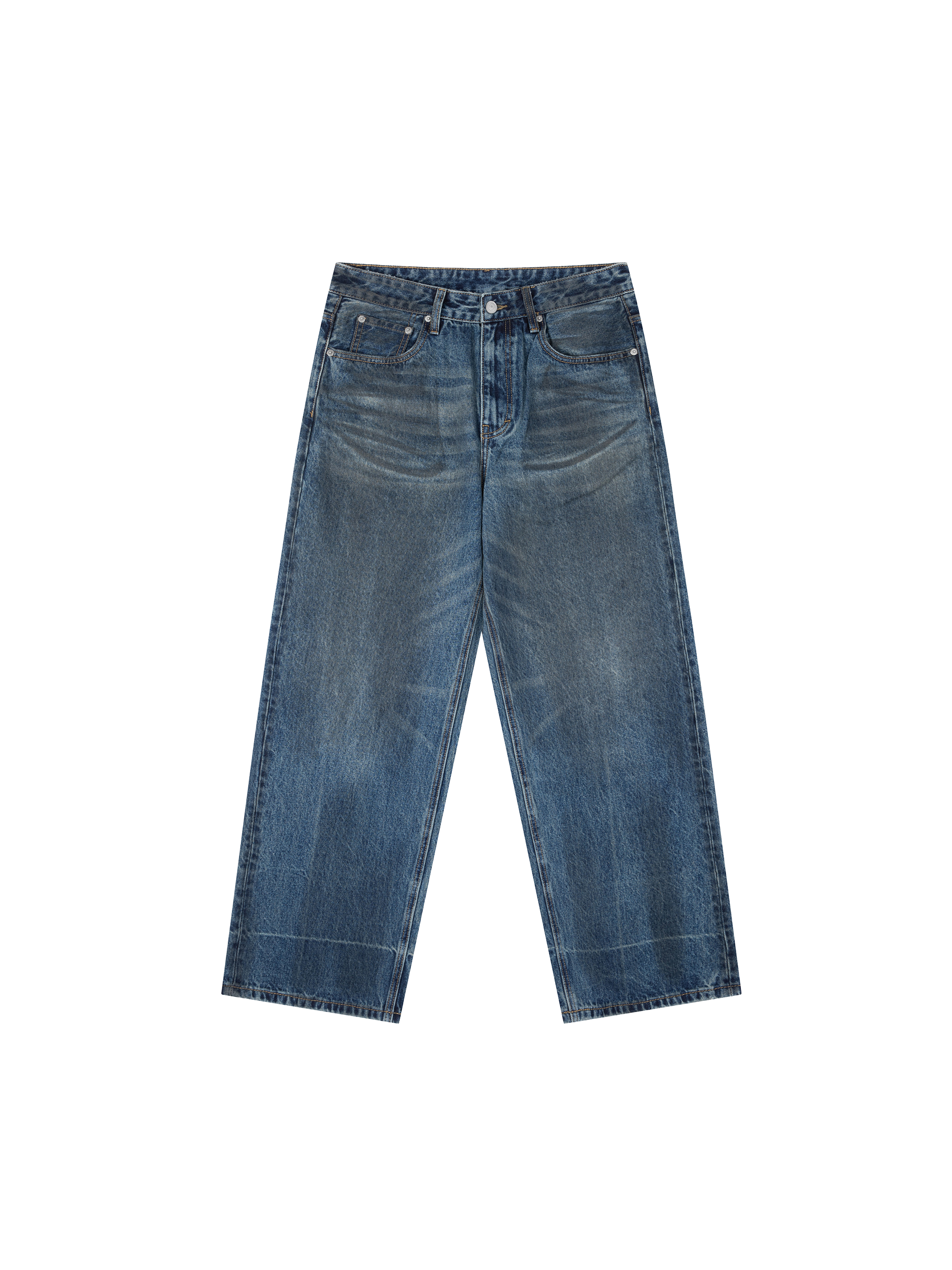 Vintage Washed Denim Jeans