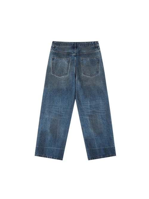 Vintage Washed Denim Jeans